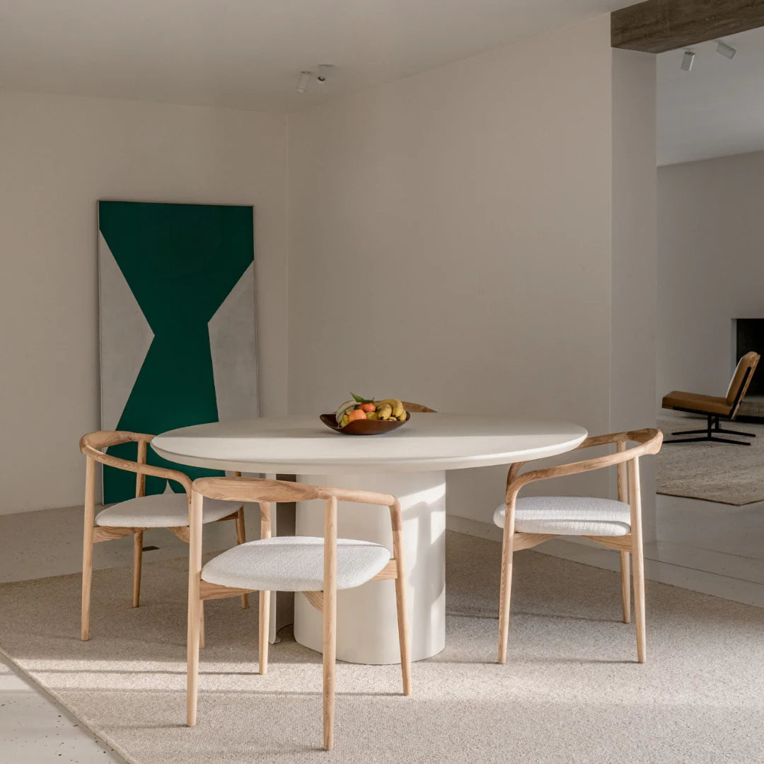 Sculptural Fiberglass Dining Table