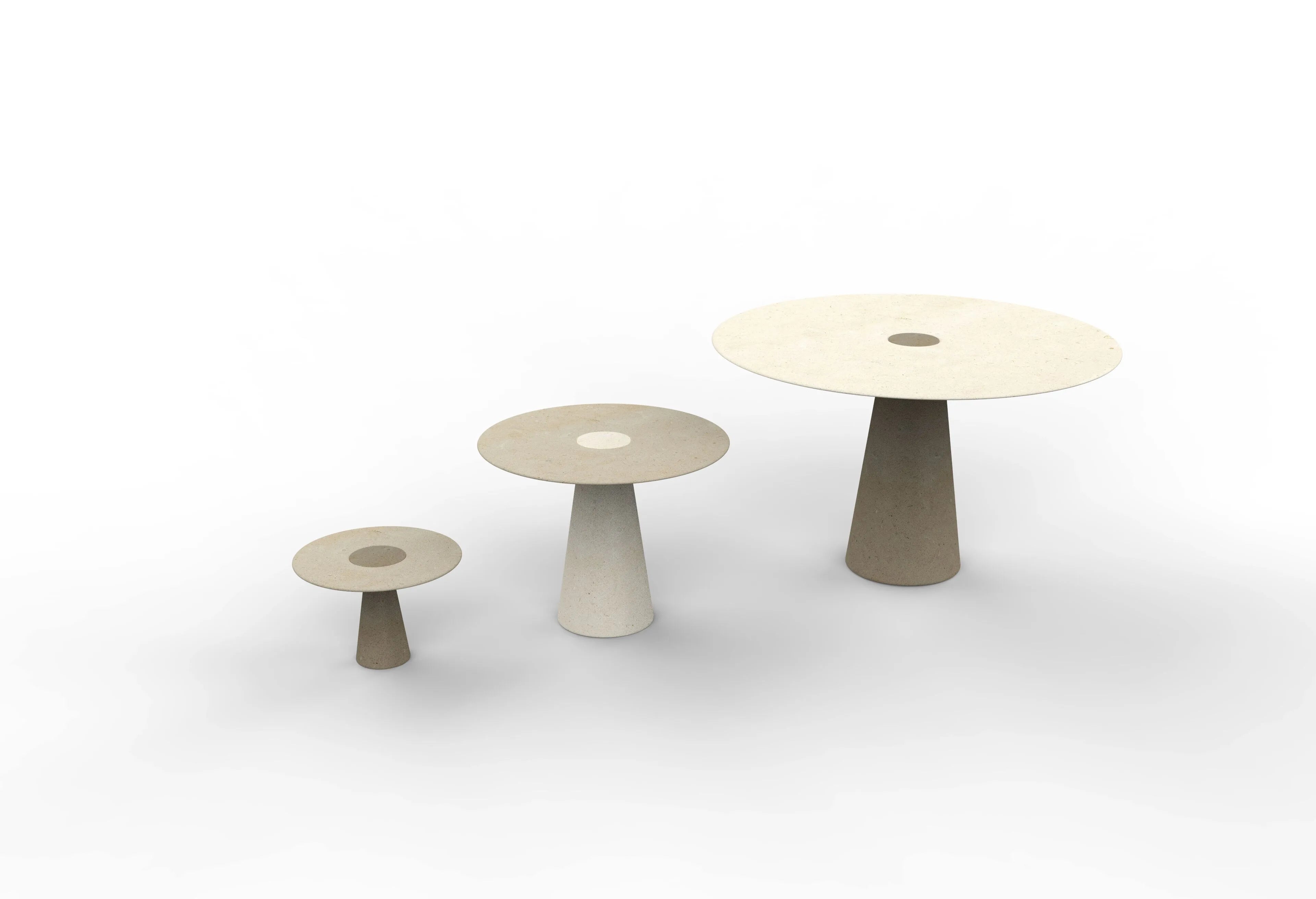 طاولات مصنوعة من الألياف الزجاجية