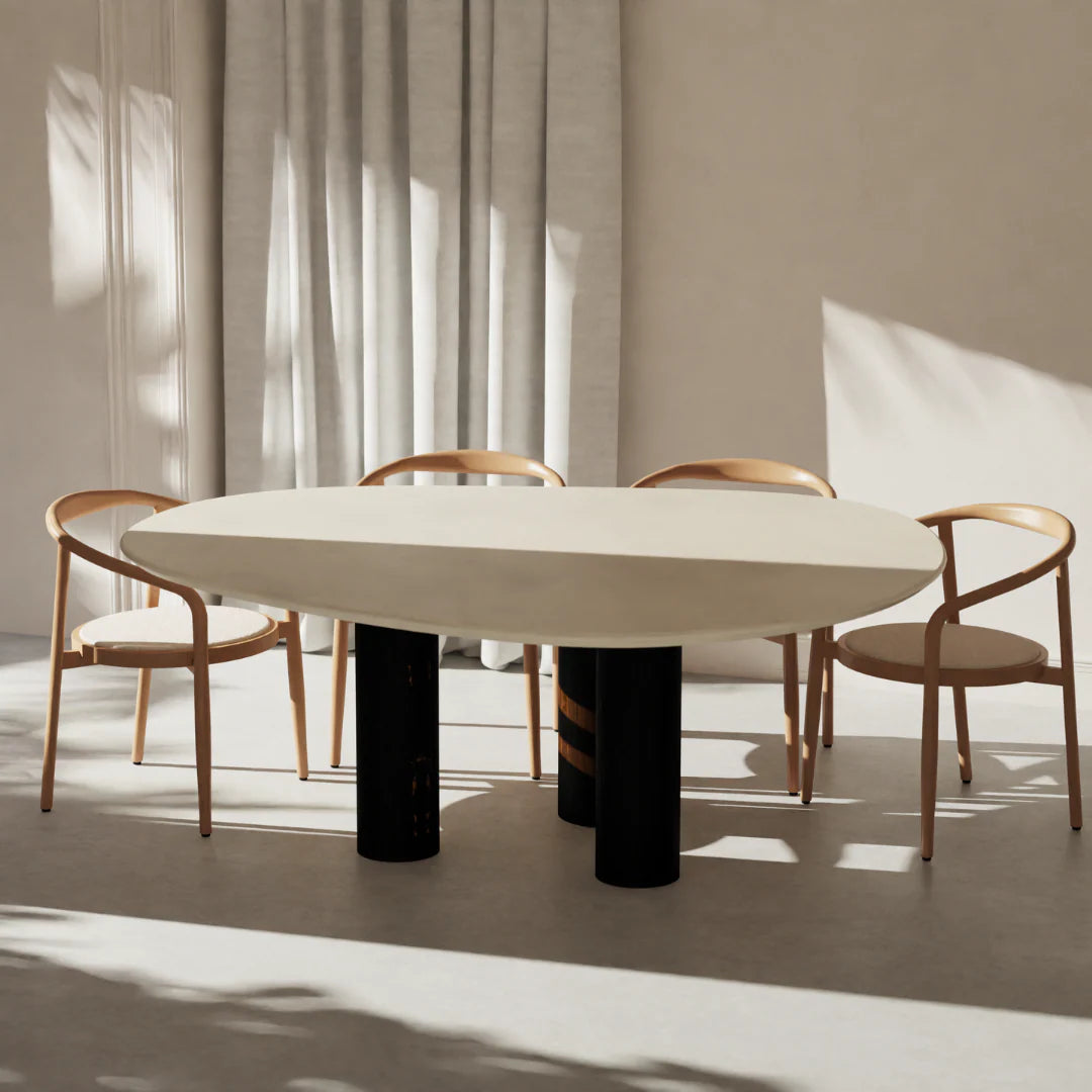 Architectural Fiberglass Dining Table