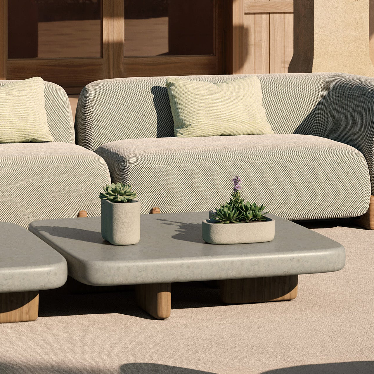 Modern Fiberglass Coffee Table