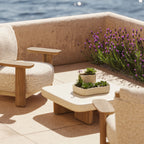 Polygon Fiberglass Coffee Table