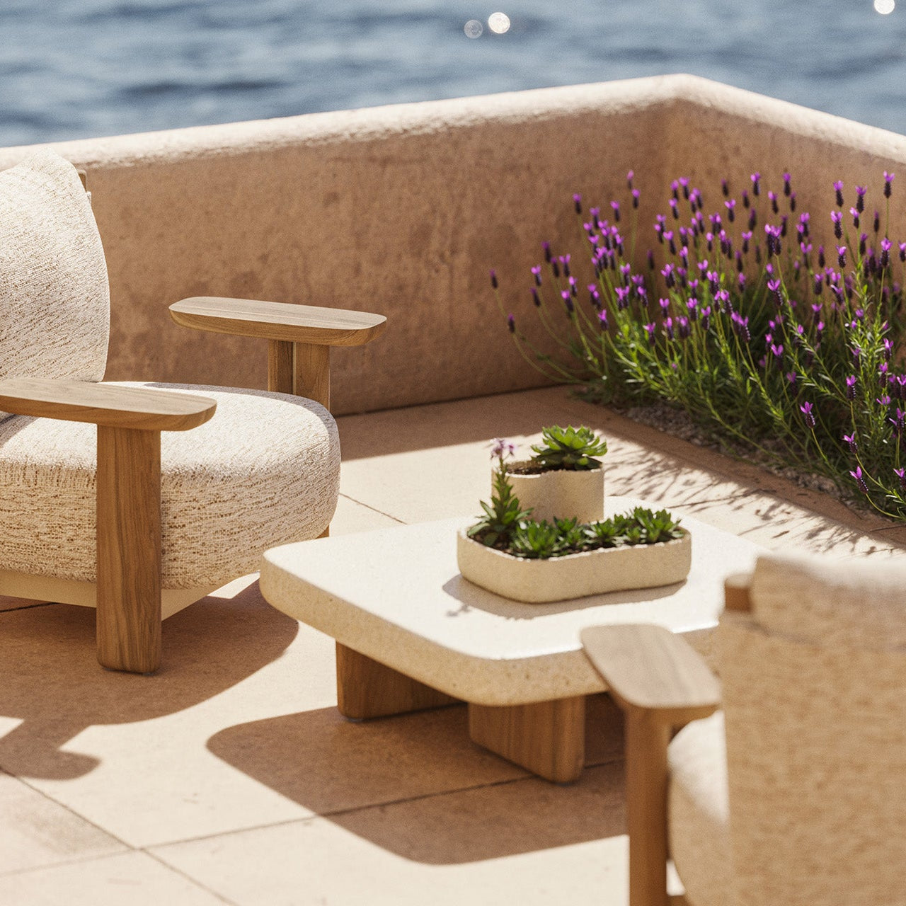 Polygon Fiberglass Coffee Table