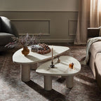 Faceted Fiberglass Coffee Table