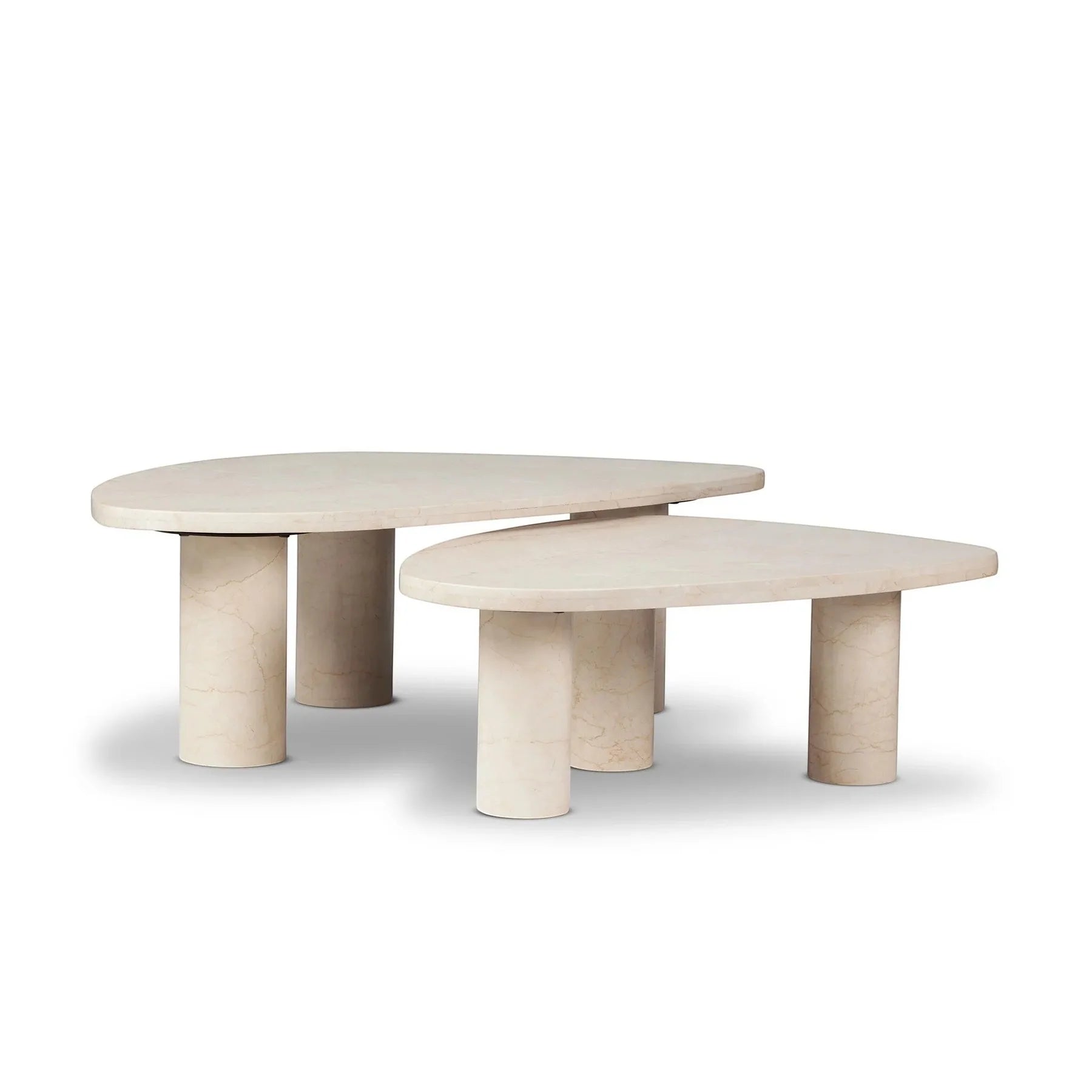 Faceted Fiberglass Coffee Table